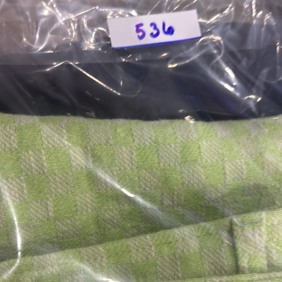 Zara Gingham High waist Straight Leg Lime Green. Size S (536) - Picture 13 of 13